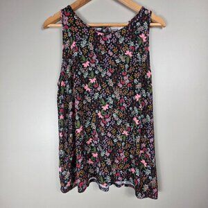 LOFT Floral Tank Blouse